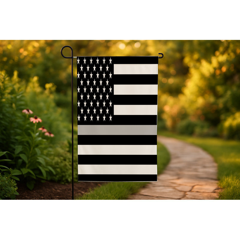Drapeau américain Thin Silver Line - drapeau extérieur
