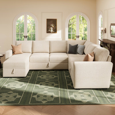 Canapé modulaire en U avec rangement Abramson