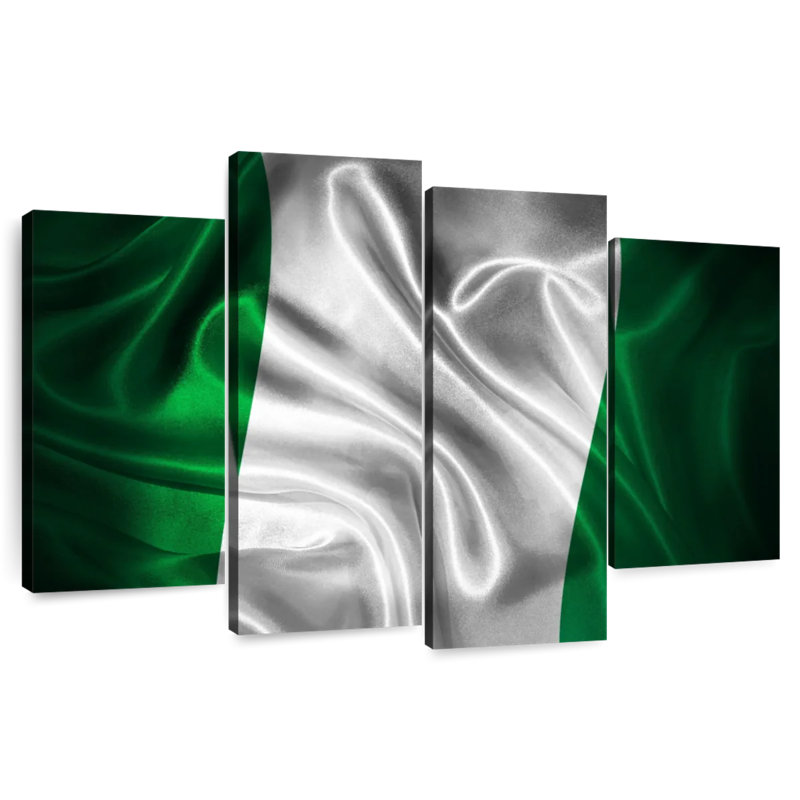 Borges Vignette Nigeria Flag, 54" H x 84" W