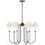 Ingela 6 - Light Metal Chandelier by Amber Lewis