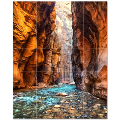 Murale décorative en céramique 4,25 po x 4,25 po