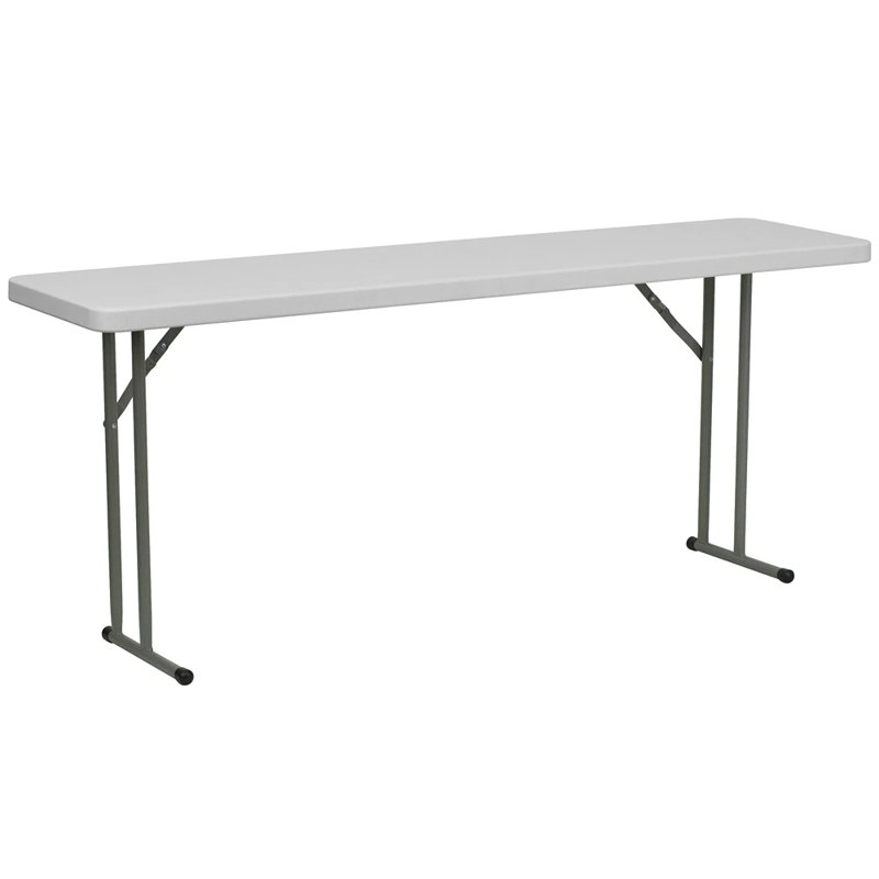 Noah Rectangular Plastic Folding Training and Event Table, 29" H x 72" L x 18" W