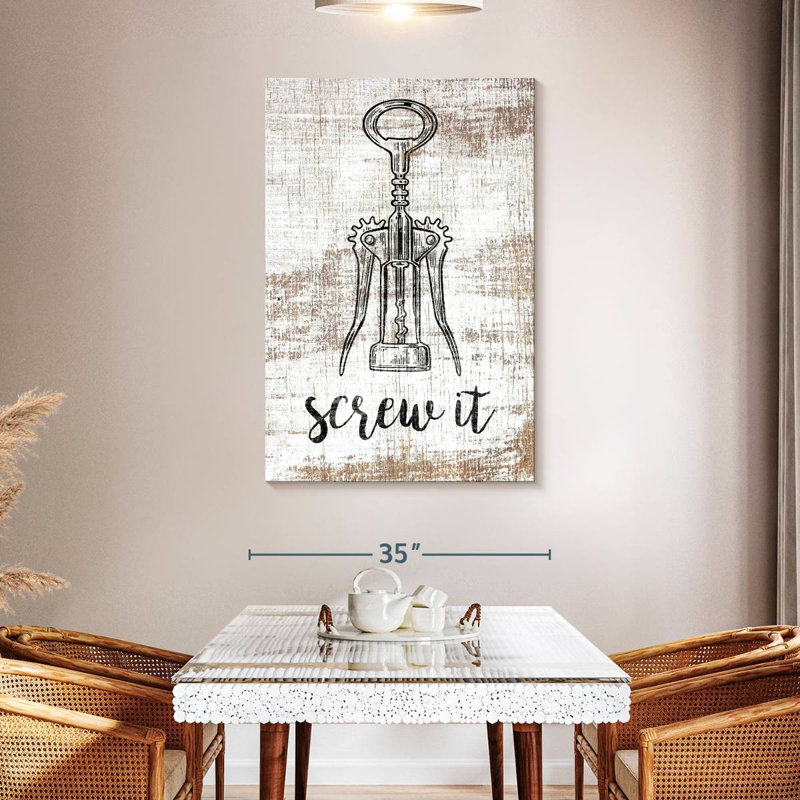 «Turn It Bar» sur toile, H 48 po x l 32 po x P 1,25 po
