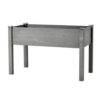 Lit de jardin surélevé de 48 po x 24 po x 30 po avec pieds, jardinière en bois surélevée pour plantes, fleurs, légumes, herbes