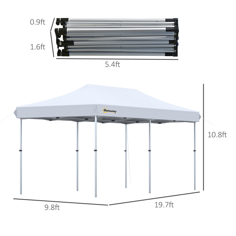 20 pi L 10 pi. D Auvent escamotable en aluminium