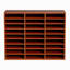 Organisateur de documents, boîte aux lettres de bureau à 24 compartiments avec tablettes réglables, trieur de boîtes aux lettres en bois, panneau de fibres à densité moyenne, rangement pour les dossiers, documents, papiers, etc.-2071844933-2071844932