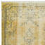 Tapis turc moderne délavé à la main 5,3 x 9 pi en jaune