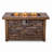 44 inch 50,000 BTU Outdoor Propane Fire Pit Table with TerraFab Finish and Adjustable Flame