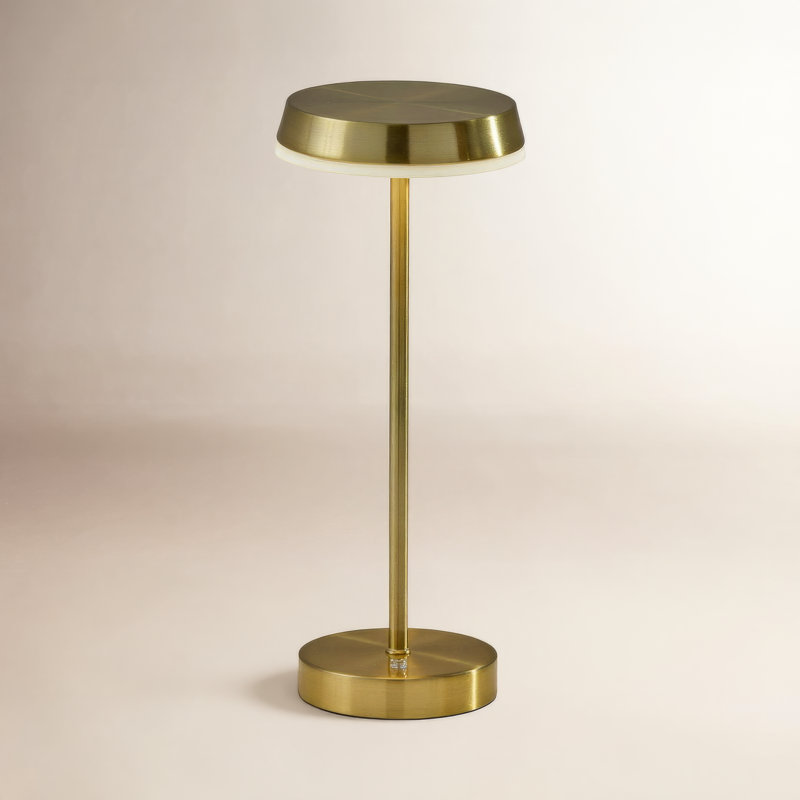 Lampe de table à DEL sans fil Jimmy, Laiton antique