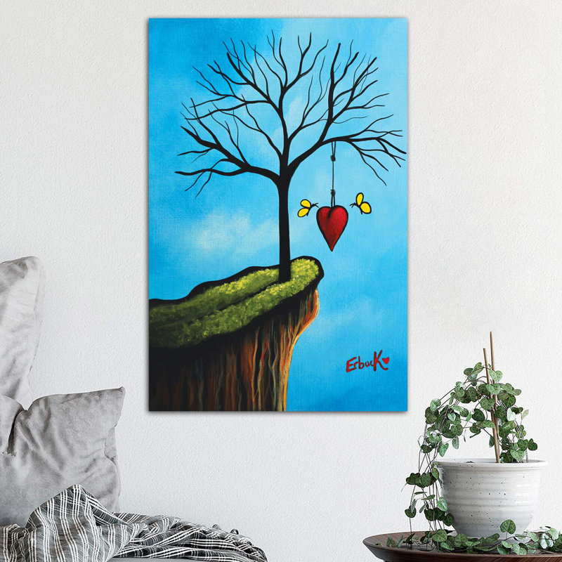 New Beginnings Start With Love - Wrapped Canvas Print, 66.04 cm H x 45.72 cm W x 3.175 cm D