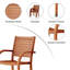 Chaises de patio en bois Alyisa-631974994
