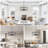20" 5-Light Dimmable Durm Chandelier with Adjustable Height-1278635718