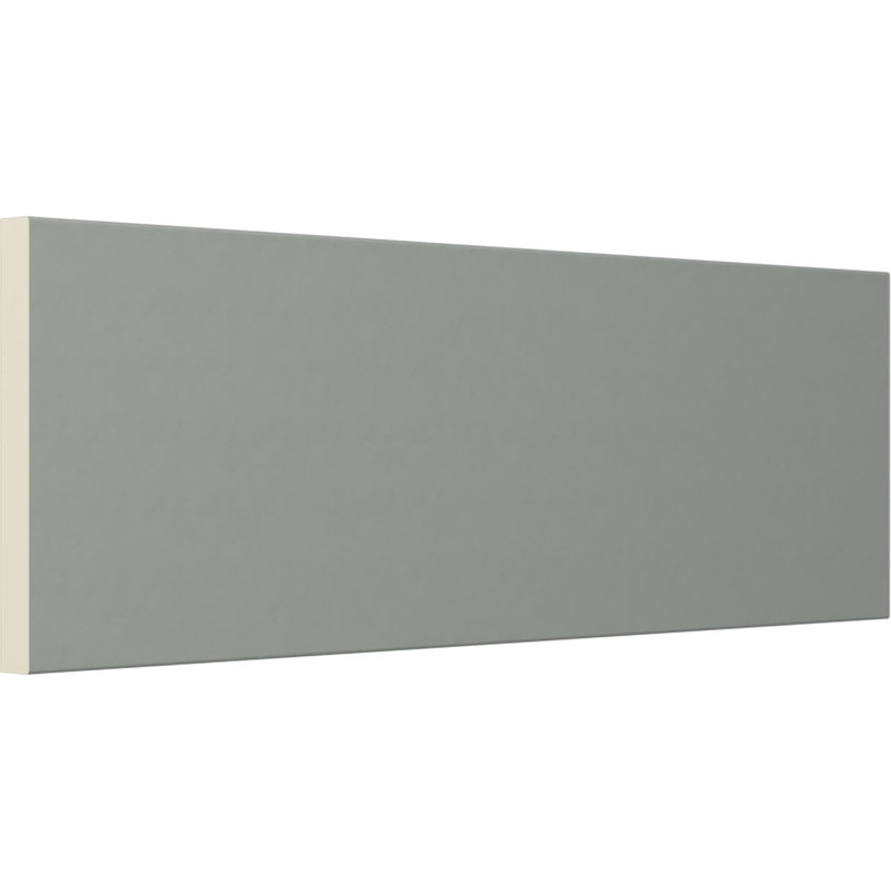 7.5'' H x 78.75'' W x 0.75'' D Primed White Urethane Flat Trim Moulding (Set of 2)
