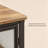 3-Tier Corner Desk with Mesh Door Cabinet, Corner Shelf, Metal Frame Storage Rack – Ideal for Corners, Living Room, Bedroom, Kitchen, Bathroom-137637464