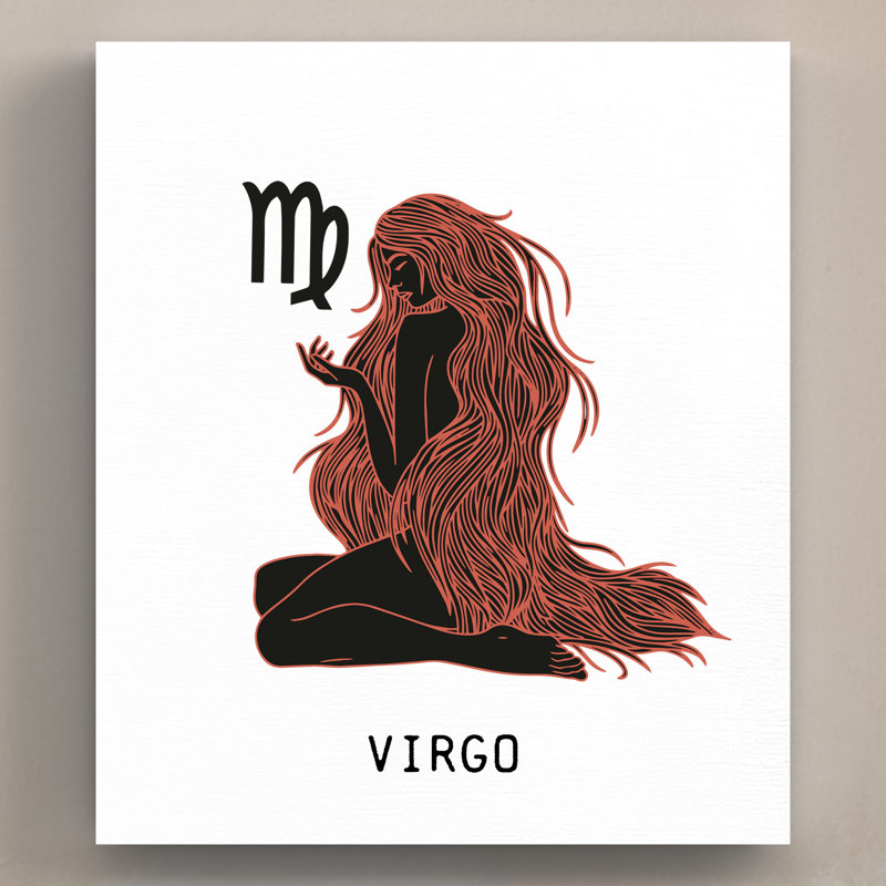 Kana Zodiac Virgo - Print on Wood