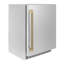ZLINE Autograph 24 in. Touchstone Beverage Fridge with Stainless Steel Door and Bronze Helix Handle-1877823955