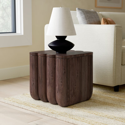 Punyo Solid Wood End Table