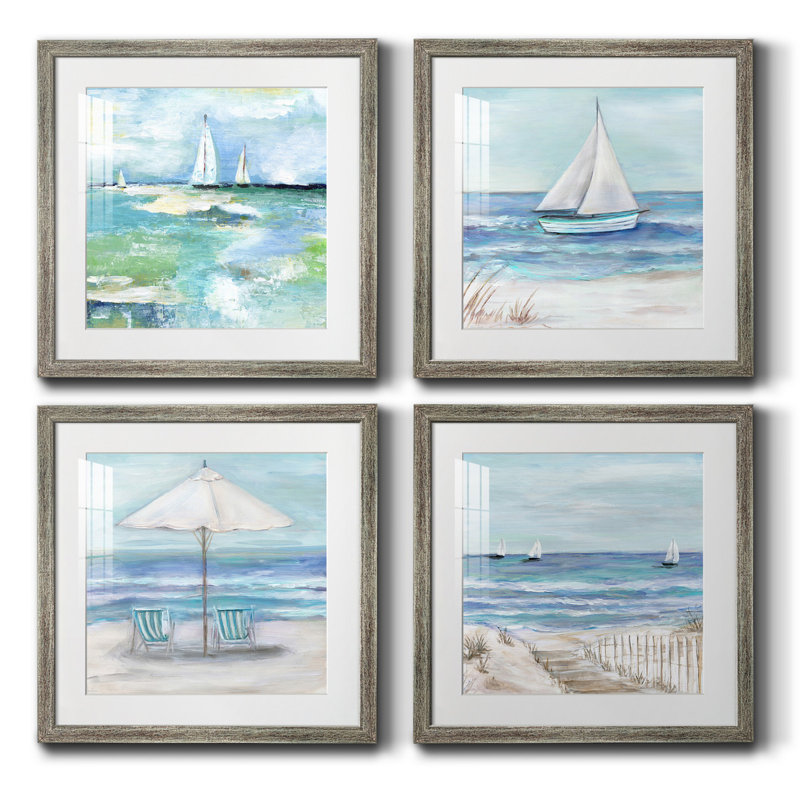 Cadre photo, ensemble de peintures sur papier