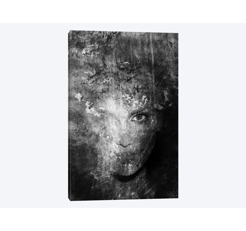«B&W III», impression sur toile, H 18 po x l 12 po x P 1,5 po, Pas de tapis, Toile tendue