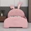 Lit princesse simple tapissier en forme de lapin avec plateforme et tête de lit-225044812