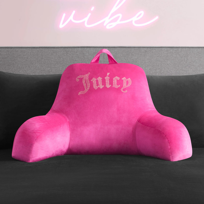 Juicy Couture Backrest Pillows, Pink Peacock