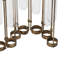 Vase de table 17 po en bronze et fonte émaillée transparent
