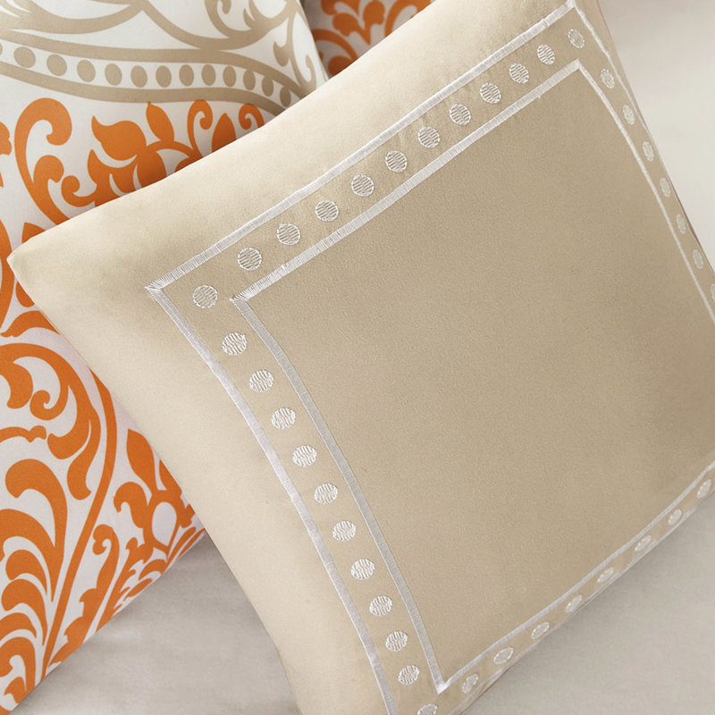 Elegant Comforter In Orange: Full/queen, Style Full/queen With : Orange Theme