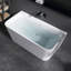 Baignoire de trempage profonde en acrylique de 55 po Tidal