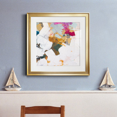 «I See You Diptych II», reproduction encadrée de qualité supérieure - prête à être accrochée