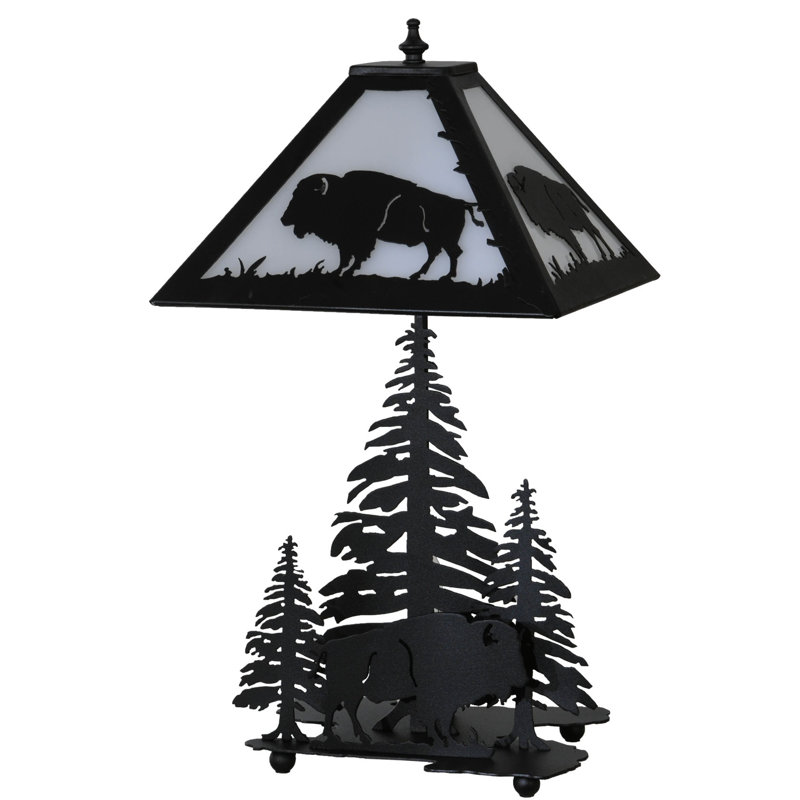 21"H Buffalo W/Lighted Base Table Lamp