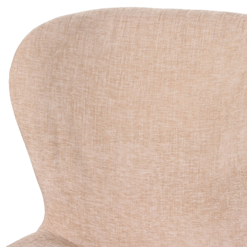 Chaise rembourrée Michelle, chenille champagne