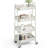 4-Tier Under Desk Mobile Utility Cart with Metal Storage Organizer-122723427
