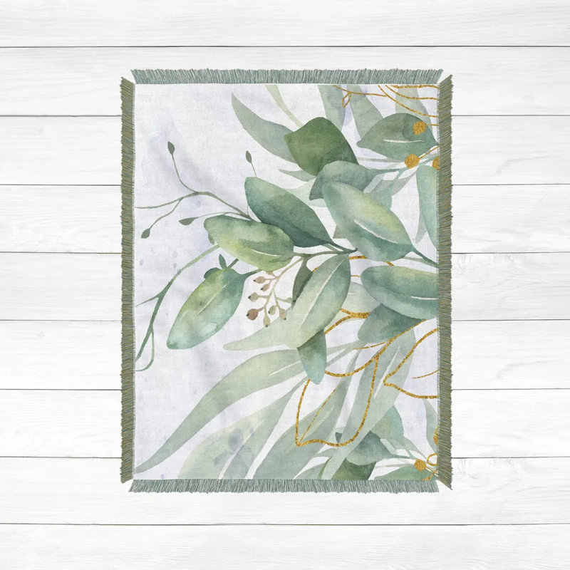  Jeté 100% coton Green Gables, L 50 po x L 60 po
