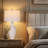 28'' Modern Ceramic Table Lamp Tall Bedroom Lamp Nightstand Lamp with Bulb