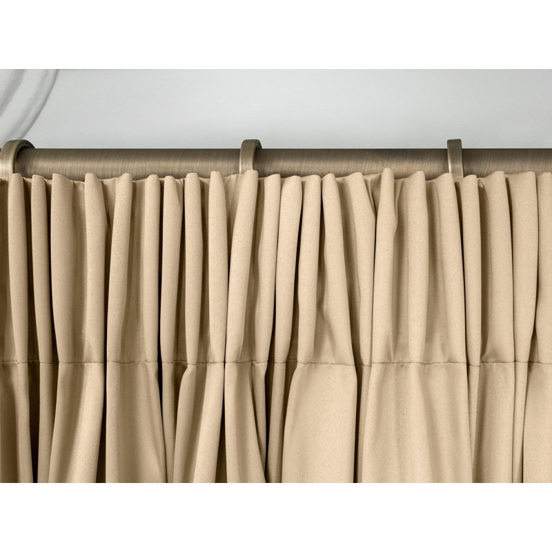 Maitlan Semi Sheer Curtain, Brown, 102" W x 108" L