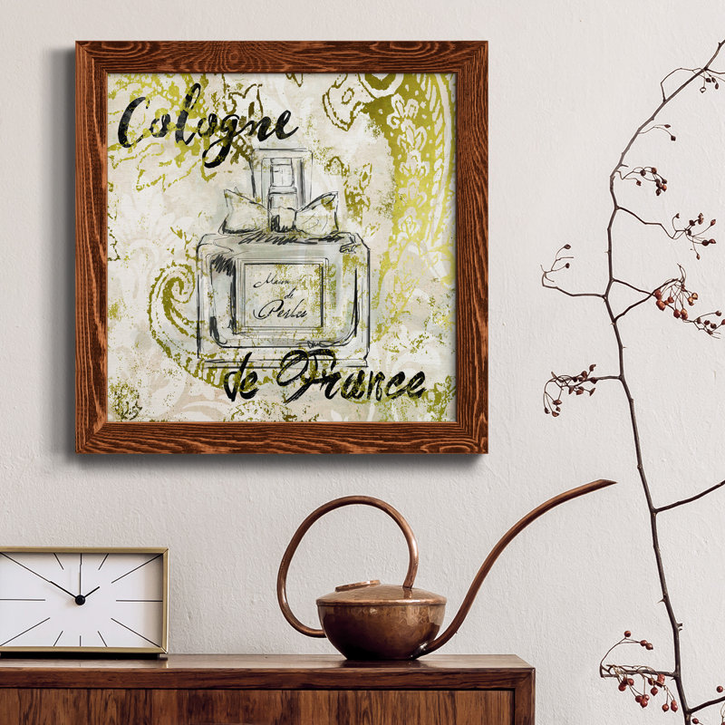 Eau de cogne de France, reproduction d'art sur toile, H 22,5 po x l 22,5 po x P 1,5 po, Cadre en érable