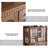 Dark brown Solid  Wood Display Cases