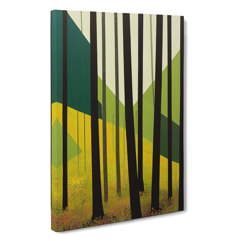 XC1022-1680X Contemporary Forest No.1 Abstract - Wrapped Canvas Print, 76cm H x 50cm W x 3cm D