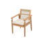 Ensemble de salle à manger d'extérieur 7 pièces en bois d'acacia avec coussins, 6 chaises et 1 table
