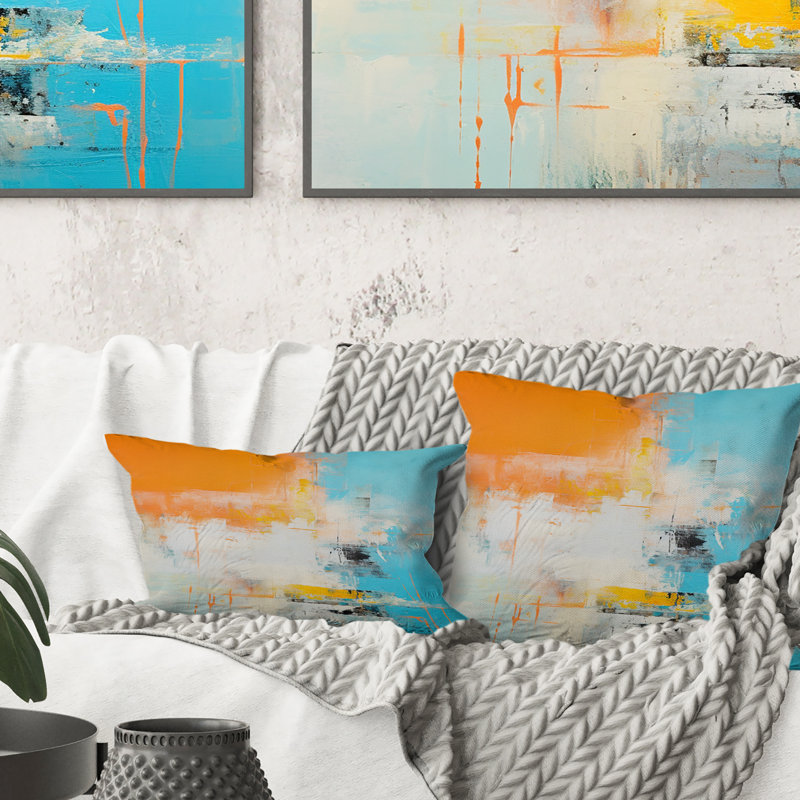 Coussin Serene Submission Of Time Minimal Abstract II