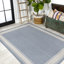 Tapis intérieur / extérieur bleu / crème Cisse Classic-69806993