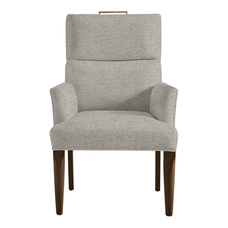 Thom Filicia Home Fabric Tight Back Arm Chair, Impala Storm, Havana