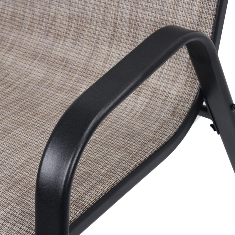 6 sièges d'extérieur avec larges sièges ergonomiques, capacité de 350 lb, structure imperméable et antirouille, tissu imperméable