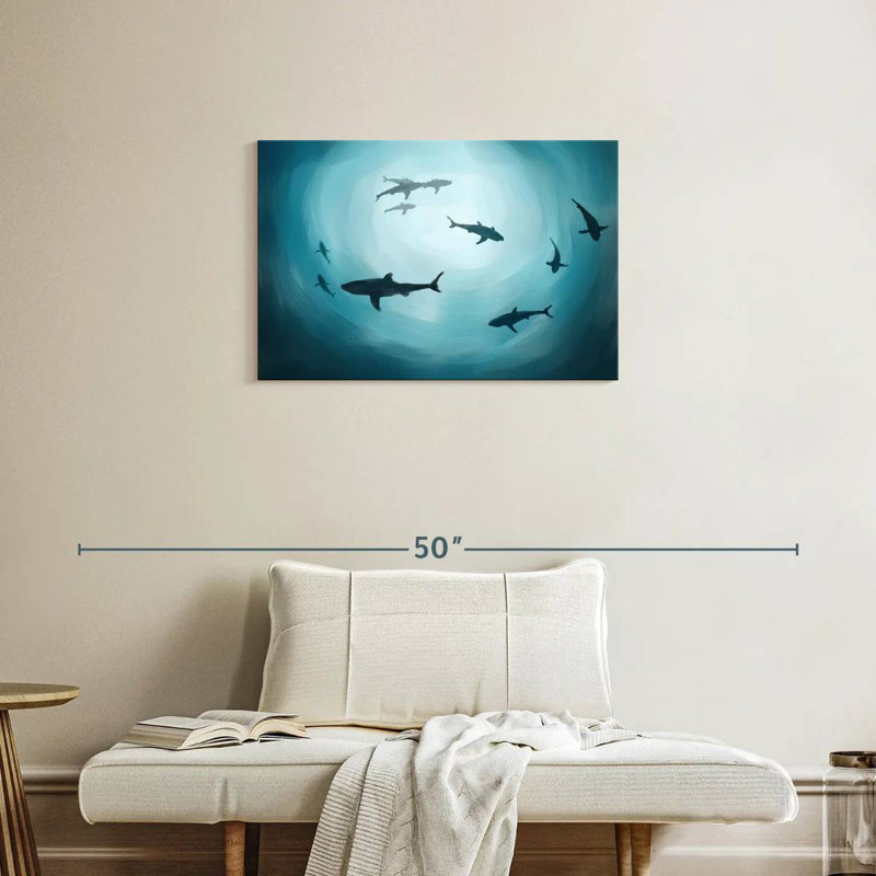 Shark Silhouette, 20" H x 30" W