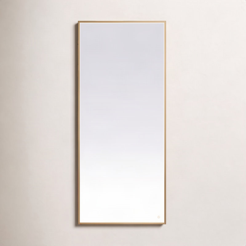 Miroir Piche, 30 po x 72 po, Laiton