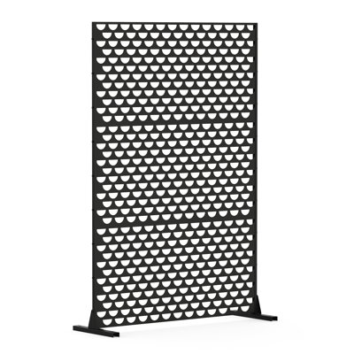 Panneaux d'intimité pour l'extérieur - Écrans métalliques autoportants. Semi-décoratif pour patio, jardin, balcon. Résistant à la rouille et à l'eau. Écran l 48,2 po x l 15,35 po x H 70,28 po. Autoportant, balcon intérieur, jardin.