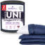 Back to Uni Embossed Herringbone 10.5 Tog Duvet, 2 Medium Pillows-101089644