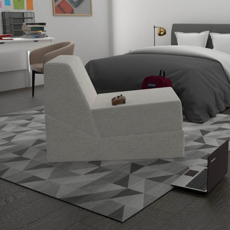 Fauteuil de jeu Slumber Solutions Comfort, Gris acier