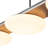 4 - Light Walnut Wood Grain Led Linear Island Pendant