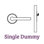 Balboa Single Dummy Door Lever